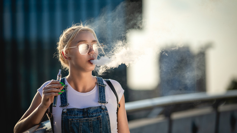 Vaping Linked to Breathing Issues in Youth